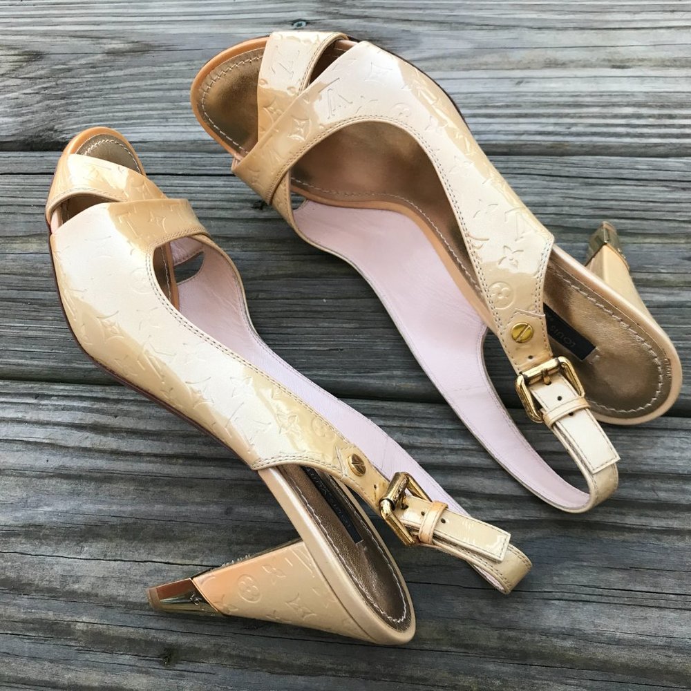 Louis Vuitton Women Heel Shoes Sandal Made in Ital - Picture 2 of 14